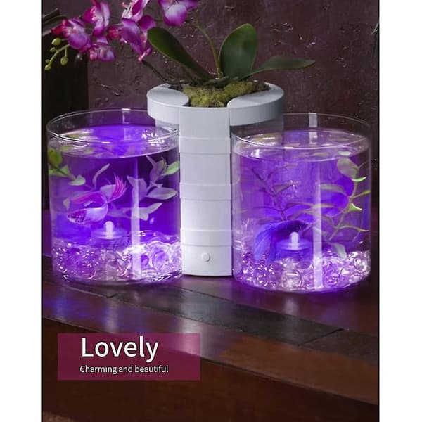 12 stk. nedsenkbar LED-lys, lilla telys, batteridrevet