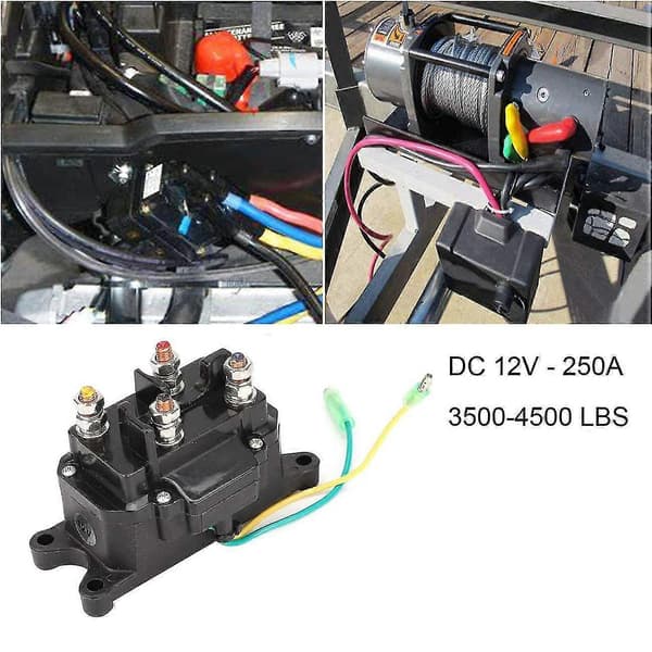 Vinsj Solenoid Ventil Relé Elektrisk Vinsj 12v 250a For Utv, Atv