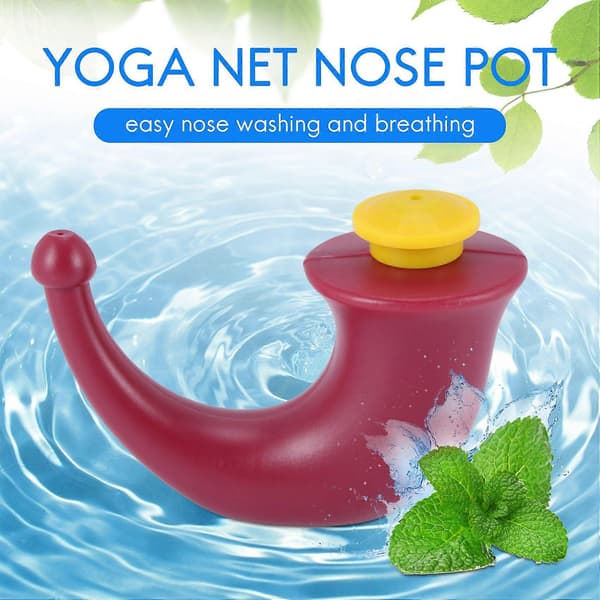 Yoga Næse Neti Pot Skylning Næsevask System Bihuleirrigering Bihuler 200mL