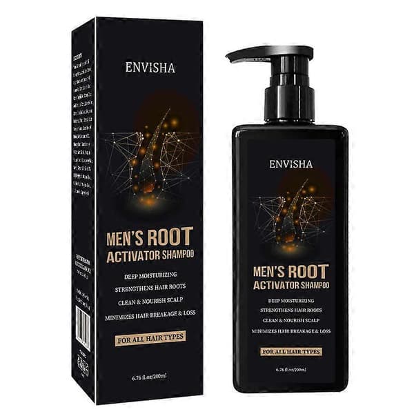 Root Activator Shampoo - Hårvækst Root Activator Shampoo til Mænd og Kvinder - Hårvækst Shampoo mod Hårtab og Tyndt Hår, 200ML 1PCS