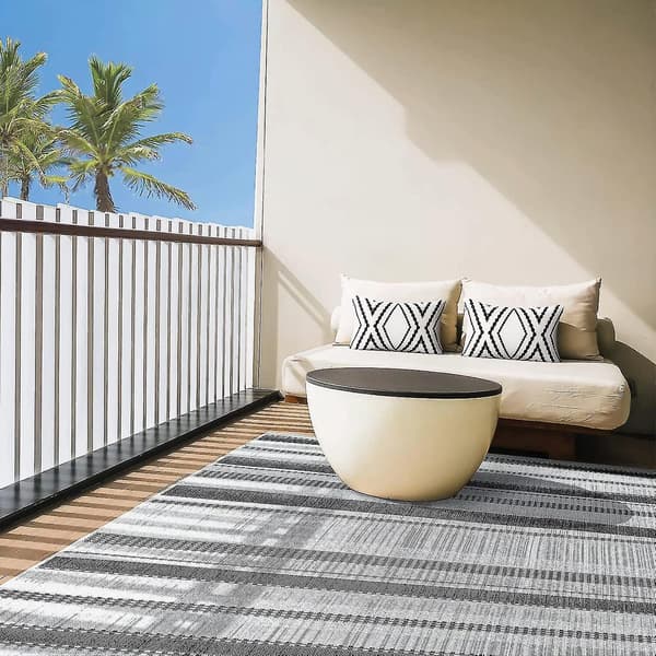 Vanntette Boho Putevar for Utendørsbruk, for Terrasse Hage, Hvit