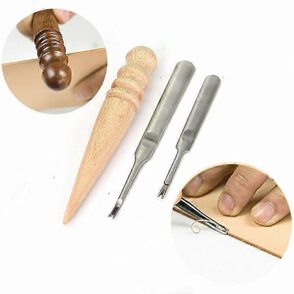 18 stk. DIY læderværktøjssæt håndsæt