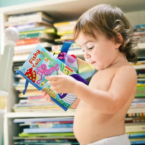 Baby blød bog krøllebog udvikling interaktiv klapvogn legetøj 0-6 måneder 2 stk.