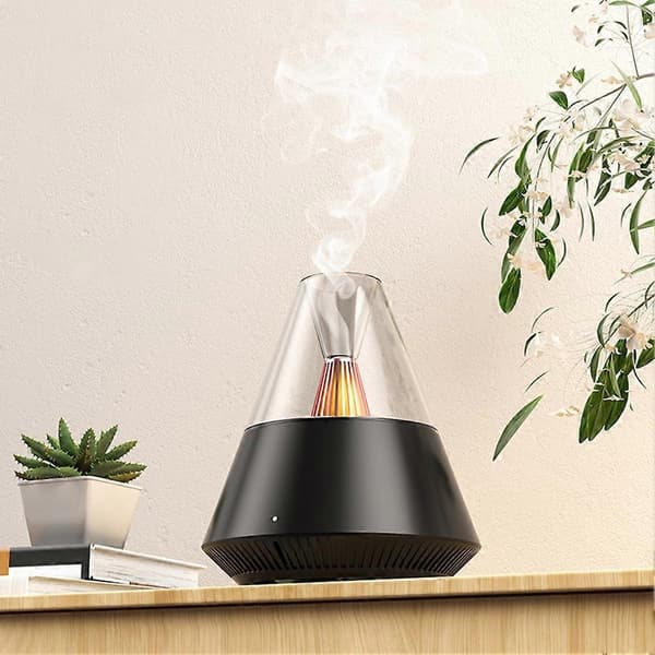 Aromas Diffuser med fjernkontroll Multifunksjonell duftoljediffuser for romspa Black