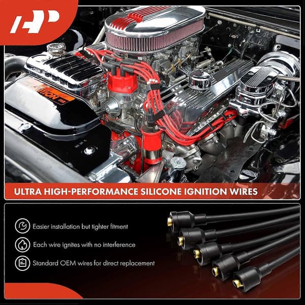 Tennpluggledninger Sett med 2 kompatible med Mitsubishi Lancer 2003 2004 2005 2006 2.0L