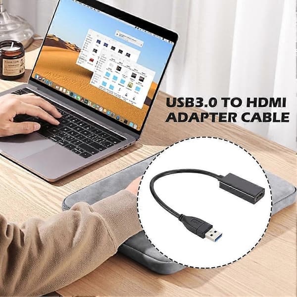 USB 3.0 til HDMI-adapter HD 1080P Video Graphics Converter Kabeladapter