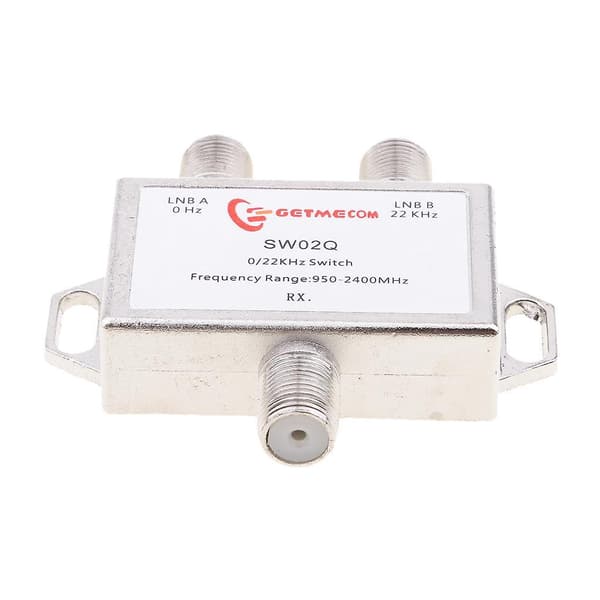 2x1 DiSEqC LNB Tone Satellitt Multi FTA-bryter 0/22KHz LNBF Multi-bryter
