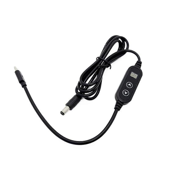 Flere spenninger Type C til DC5521 ladekabel kompatibel med modemer, bærbare datamaskiner og 3A kraftige enheter