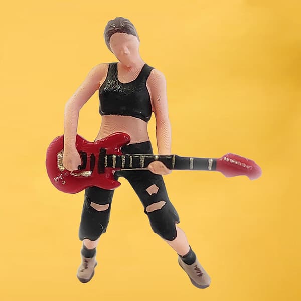 1/64 Mini Tiny Singer People Bygging Sandbord Scenery Modell Tilbehør
