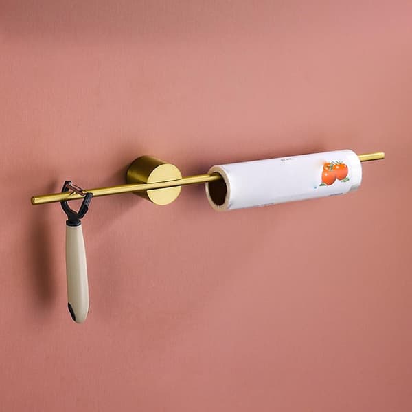 Multifunksjonelt håndklestativ Håndklestang Gullbase 50CM+Trekornsbase 50CM