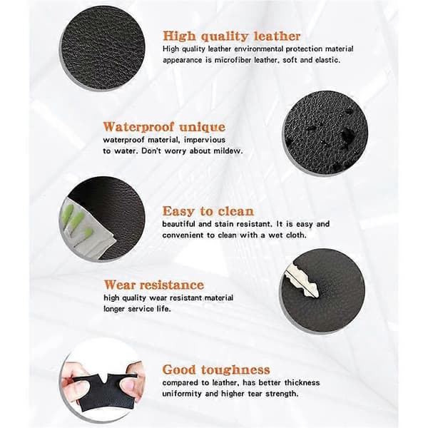 Til RL 2005-2012 Mikrofiber Læder Bil Interiør 2 Stk. Fordør Armlæn Panel Cover Trim Grå