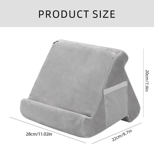 Blød polstring tablet stand læsepude tablet stand pad, egnet til e-læsere og smartphone tablet stande, sort.