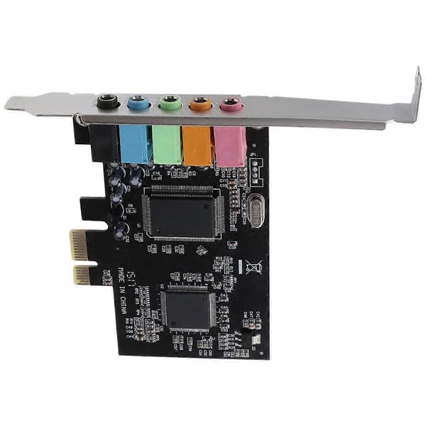 5.1 Internt lydkort med lav beslag, 3D Stereo PCI-E, CMI8738 Chip 32/64 Bit Lydkort PC