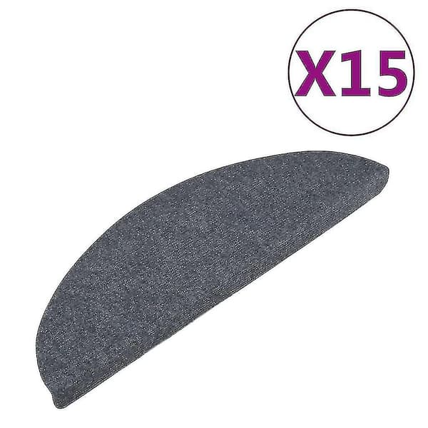 Itseliimautuvat askelmatot 15 kpl 65x26 cm harmaa-H