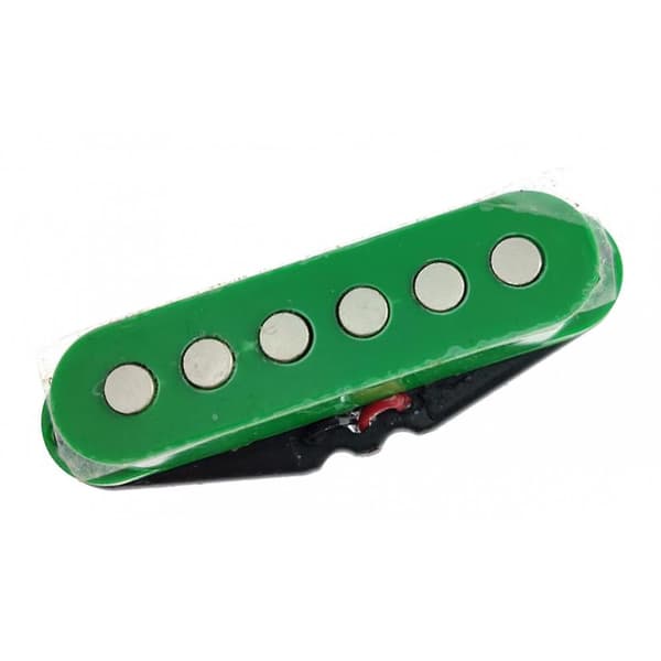 Single Coil Pickup Keramisk Magnet Pickup Tillbehör till Elgitarr Grön
