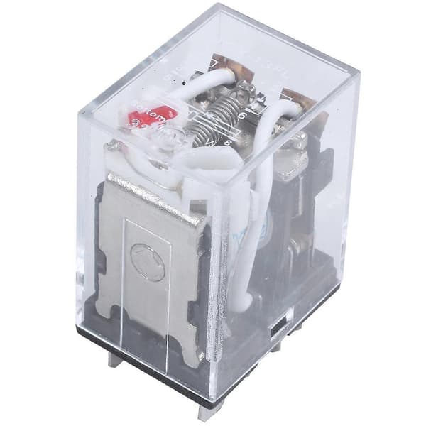 JQX-13F LY2 AC 24V spole 8-benet DPDT rød LED elektromagnetisk relæ
