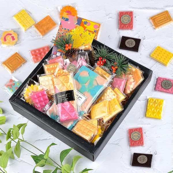 2 stk. chokoladeforme, silikone, dybe chokoladebarforme, silikoneformer, silikoneforme til voks smelter store (pyramidesæt)
