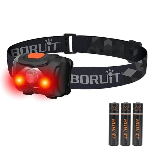 LED-pandelygte - pandelampe rødt lys AAA-batteri super lys 4 tilstande