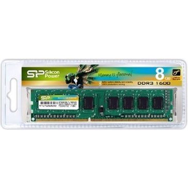 SILICON POWER DDR3 UDIMM RAM-minne 1600 MHz CL11 1,5V 8 GB (SP00