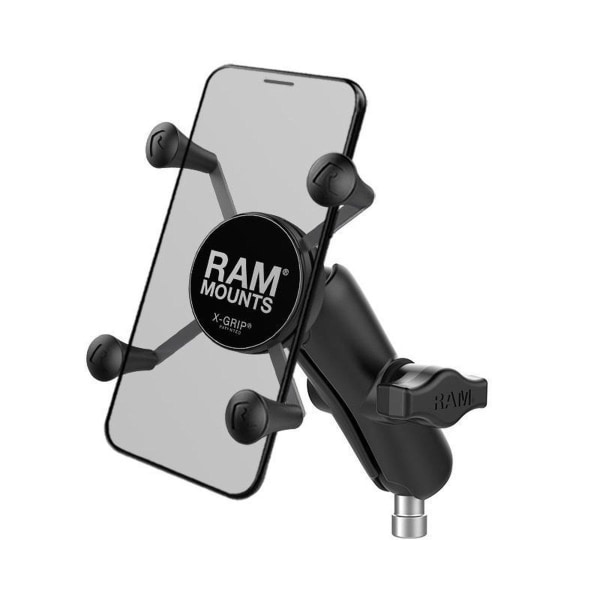RAM-kiinnitys X-Grip-puhelintelineeseen moottoripyörän ohjaustan