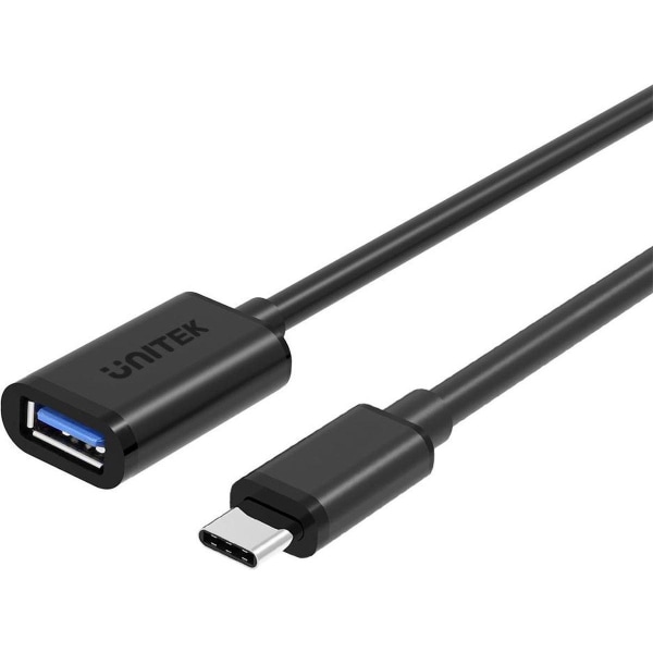 UNITEK Y-C476BK USB-kabel 0,2 m USB 3.2 Gen 1 (3.1 Gen 1) USB C