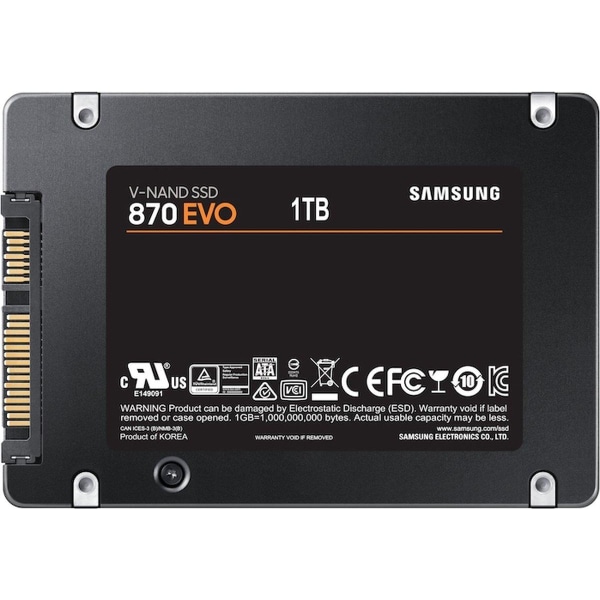 Samsung 870 EVO 2,5" 1000 GB Serial ATA III V-NAND
