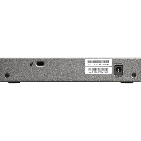 NETGEAR GS108E Managed Gigabit Ethernet (10/100/1000) Musta
