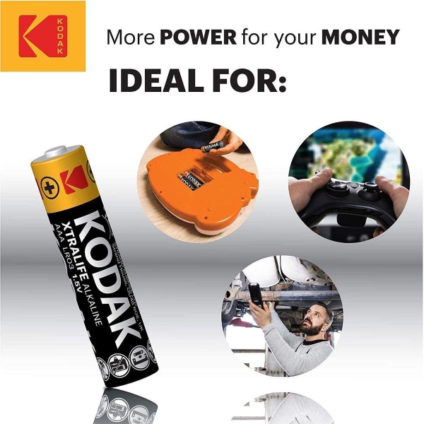 Kodak XTRALIFE AAA alkaliparisto (60 kpl) Black