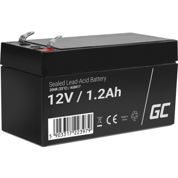 Green Cell AGM17 UPS-batteri förseglad blysyra (VRLA) 12 V 1,2 A