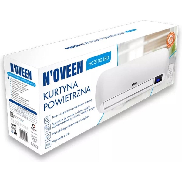 Novena - Premium Aircooler - Ilmanjäähdytin ja lämmitys - Kuuma Black