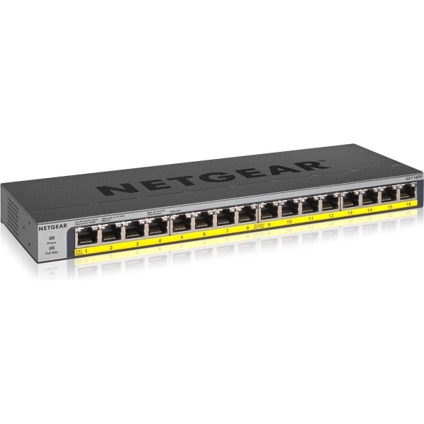 Netgear GS116PP - Switch - ohanterad - 16 x 10/100/1000 (PoE+) -