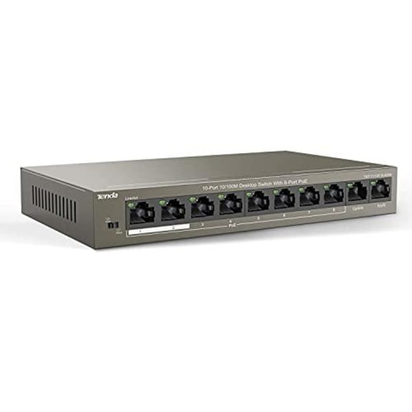 Tenda TEF1110P-8-63W nätverksswitch Unmanaged Fast Ethernet (10/