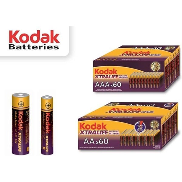 Kodak XTRALIFE AA alkaliparisto (60 kpl) Black