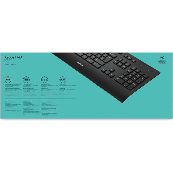 Logitech K280E Pro f/ Business-tangentbord USB QWERTY US Interna