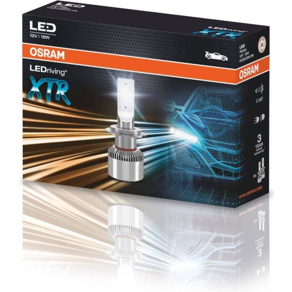 OSRAM LEDriving XTR H7 (64210DWXTR) LED FORLYgtepærer 2 stk.