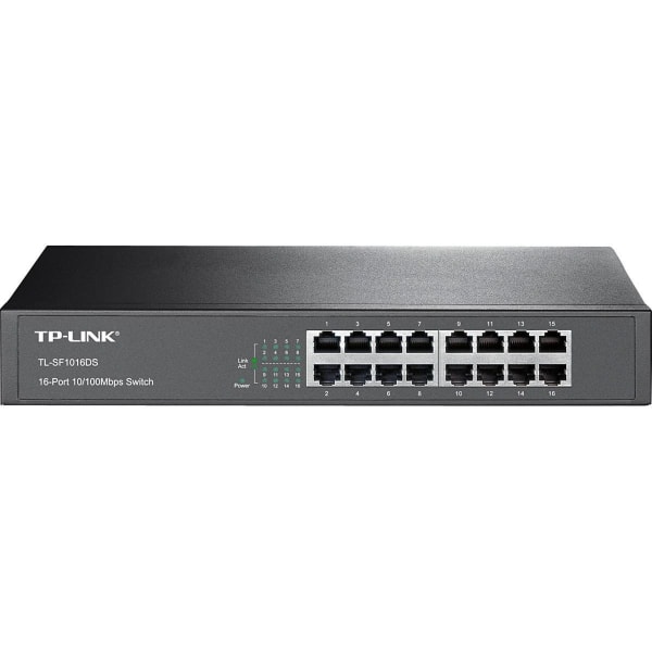 TP-Link 24-ports 10/100 Mbps rackmonteret netværksswitch