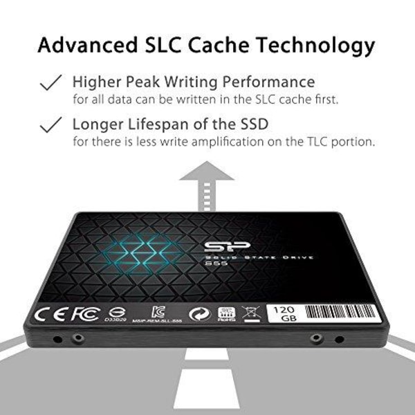 Silicon Power Slim S55 2,5" 120 GB Serial ATA III TLC