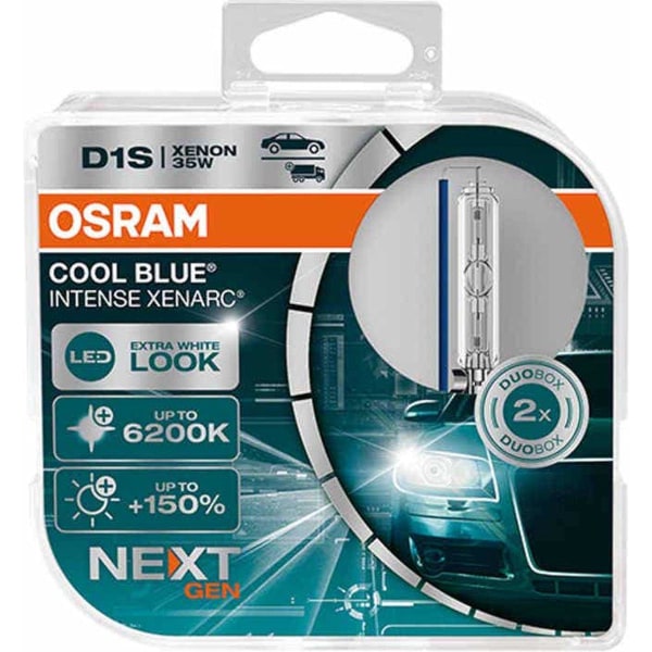 Osram Cool Blue Intense Next Gen D1S 66140CBN-HCB sæt Black
