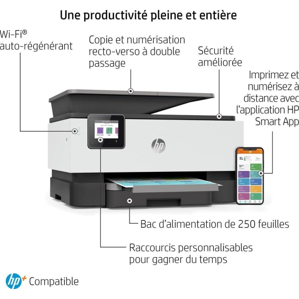 HP OfficeJet Pro HP 9010e All-in-One-printer, farve, lille konto