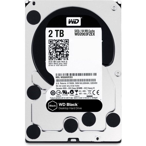 Western Digital WD_Black - Intern harddisk - 2 TB