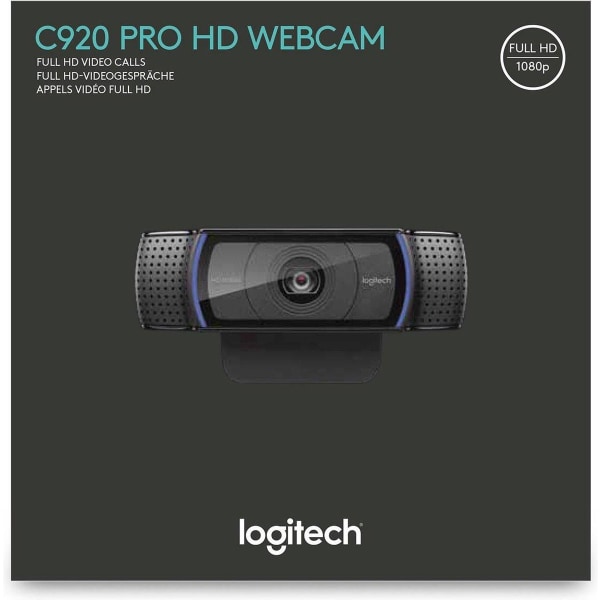 Logitech C920 - HD Pro Webcam - Full HD 1080p - To mikrofoner