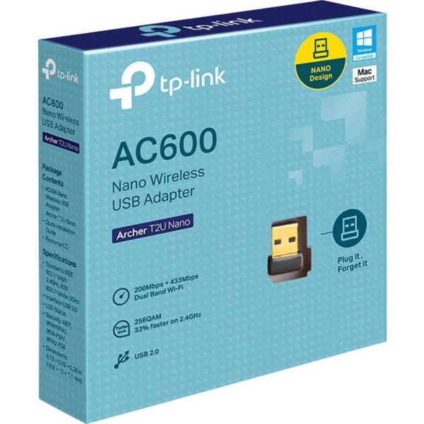 TP-Link AC600 Nano trådlös USB WiFi-adapter