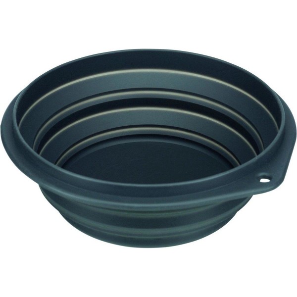 Trixie Food & Water Bowl For On The Go - Reseskål - 1 l/ø 18 cm Svart