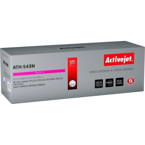 Activejet ATH-543N toner til HP printer; HP 125A CB543A, Canon C