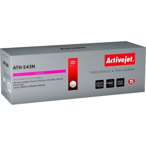 Activejet ATH-543N väriaine HP-tulostimelle; HP 125A CB543A, Can