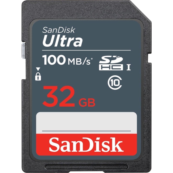 SanDisk Ultra 32GB SDHC Mem Card 100MB/s minneskort UHS-I Klass