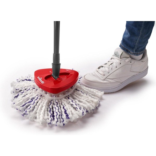 Rotary Mop Vileda TURBO 3in1 mikrofiber 4023103227446 Svart, Röd Svart