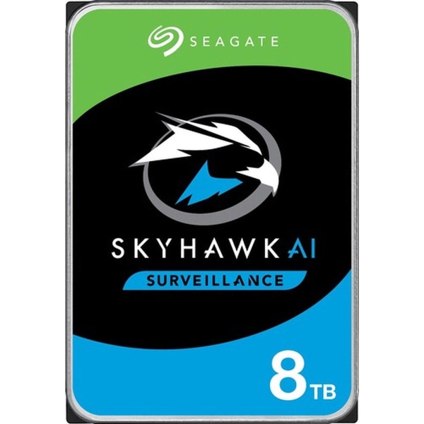 Seagate SkyHawk™ AI 8 TB kiintolevy (3,5") SATA 6 Gb/s ST8000VE0