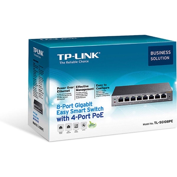TP-Link 8-portars Gigabit Easy Smart Switch med 4-portars PoE