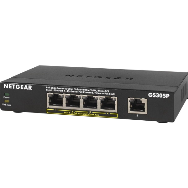 NETGEAR GS305Pv2 Unmanaged Gigabit Ethernet (10/100/1000) Power